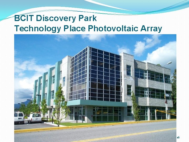 BCIT Discovery Park Technology Place Photovoltaic Array 16 