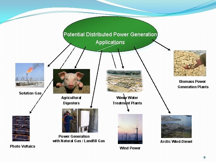 Potential Distributed Power Generation Applications Biomass Power Generation Plants Solution Gas Agricultural Digesters Waste