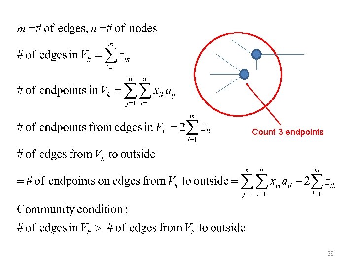 Count 3 endpoints 36 