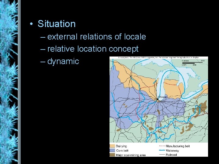  • Situation – external relations of locale – relative location concept – dynamic