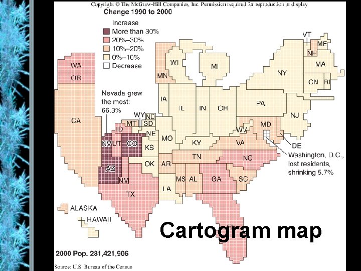 Cartogram map 