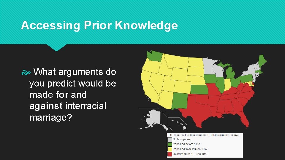Accessing Prior Knowledge What arguments do you predict would be made for and against