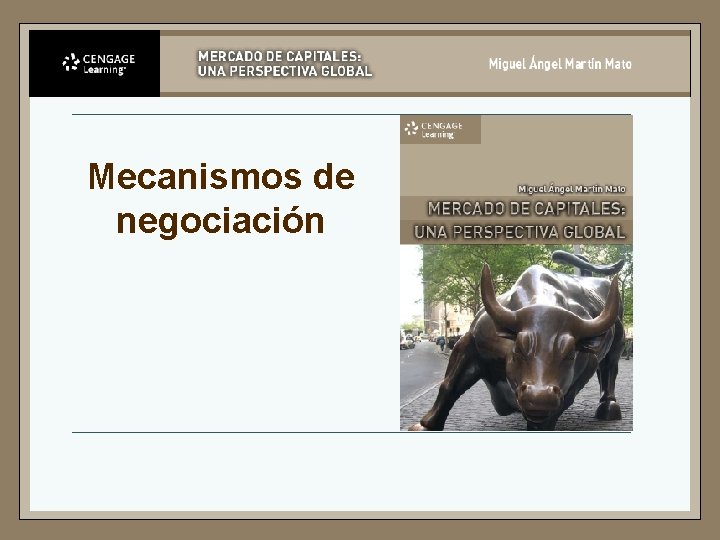 Mecanismos de negociación 