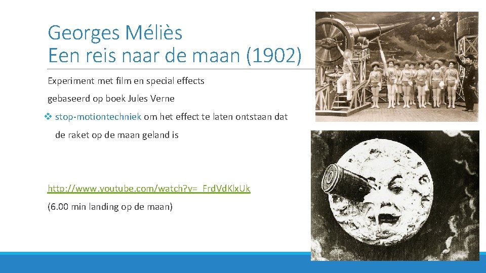 Georges Méliès Een reis naar de maan (1902) Experiment met film en special effects
