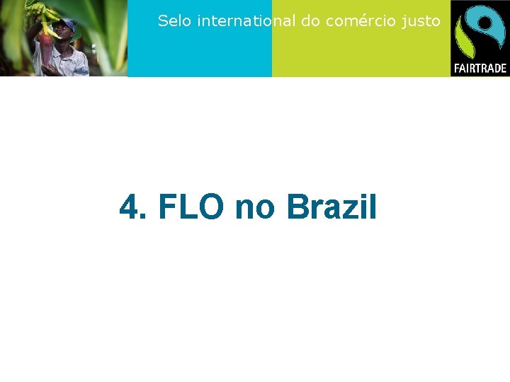 Selo international do comércio justo 4. FLO no Brazil 