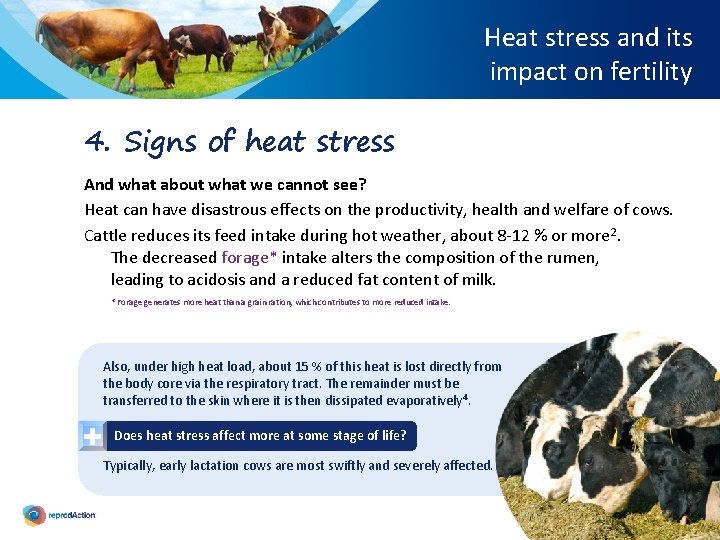 Heat stress and its impact on fertility 4. Signs of heat stress And what