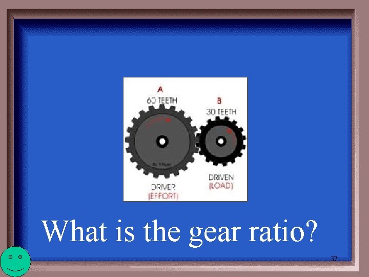What is the gear ratio? 37 