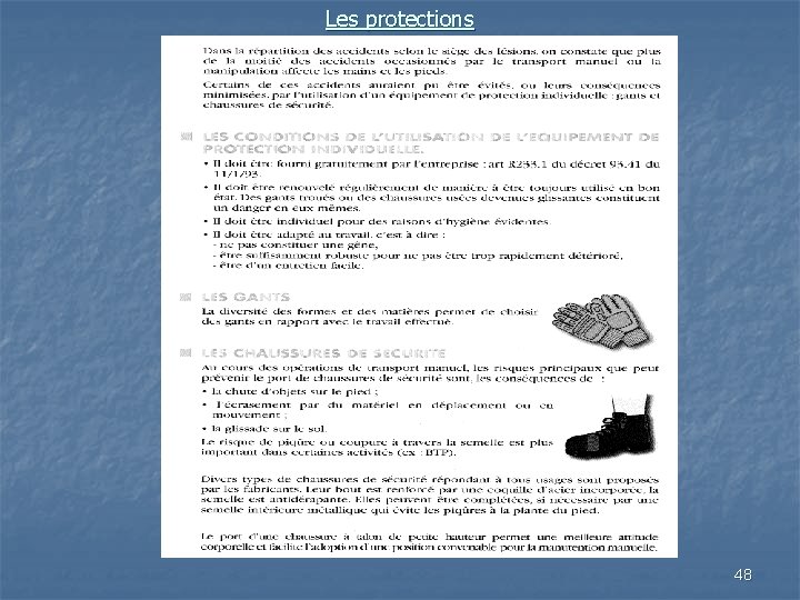 Les protections 48 