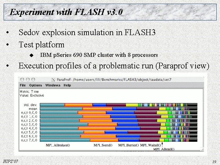 Experiment with FLASH v 3. 0 • • Sedov explosion simulation in FLASH 3 Experiment with FLASH v 3. 0 • • Sedov explosion simulation in FLASH 3