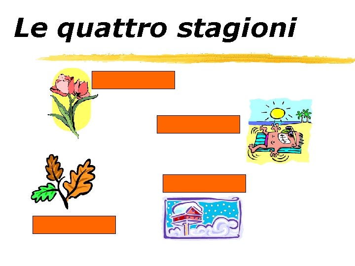 Le quattro stagioni la primavera l’estate (f. ) l’inverno l’autunno 