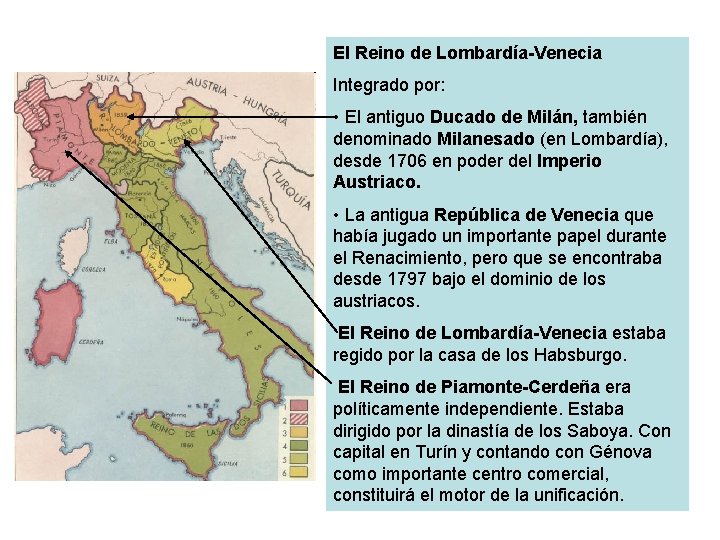 El Reino de Lombardía-Venecia Integrado por: • El antiguo Ducado de Milán, también denominado El Reino de Lombardía-Venecia Integrado por: • El antiguo Ducado de Milán, también denominado