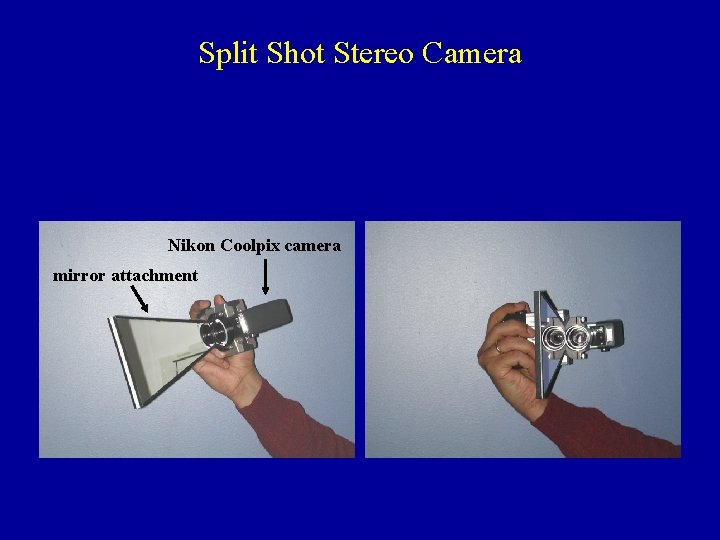 Split Shot Stereo Camera Nikon Coolpix camera mirror attachment 