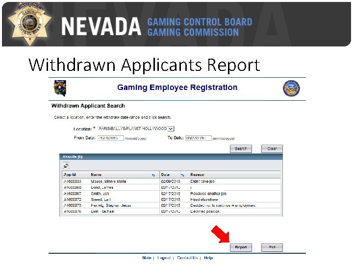 Withdrawn Applicants Report 