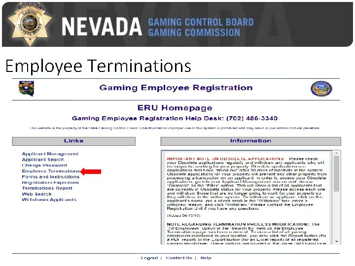 Employee Terminations 