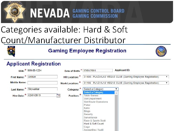 Categories available: Hard & Soft Count/Manufacturer Distributor 