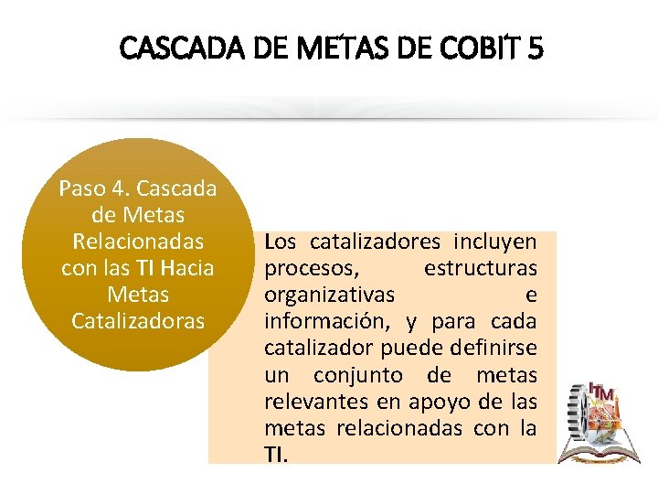 CASCADA DE METAS DE COBIT 5 Paso 4. Cascada de Metas Relacionadas con las