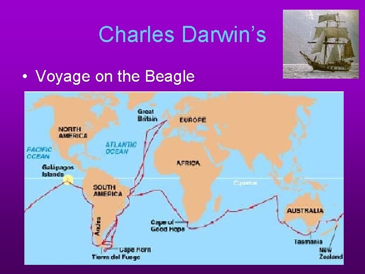 Charles Darwin’s • Voyage on the Beagle 