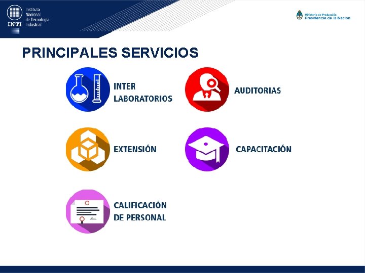 PRINCIPALES SERVICIOS 