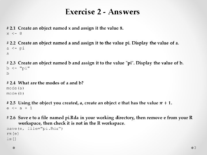 Basics 1 Exercise 1 Answers 1 1 What