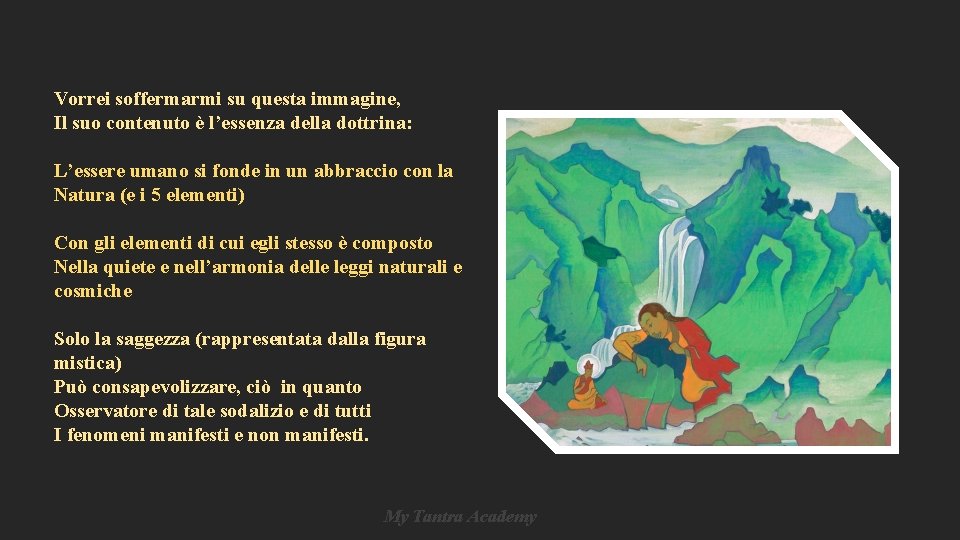 Vorrei soffermarmi su questa immagine, Il suo contenuto è l’essenza della dottrina: L’essere umano Vorrei soffermarmi su questa immagine, Il suo contenuto è l’essenza della dottrina: L’essere umano