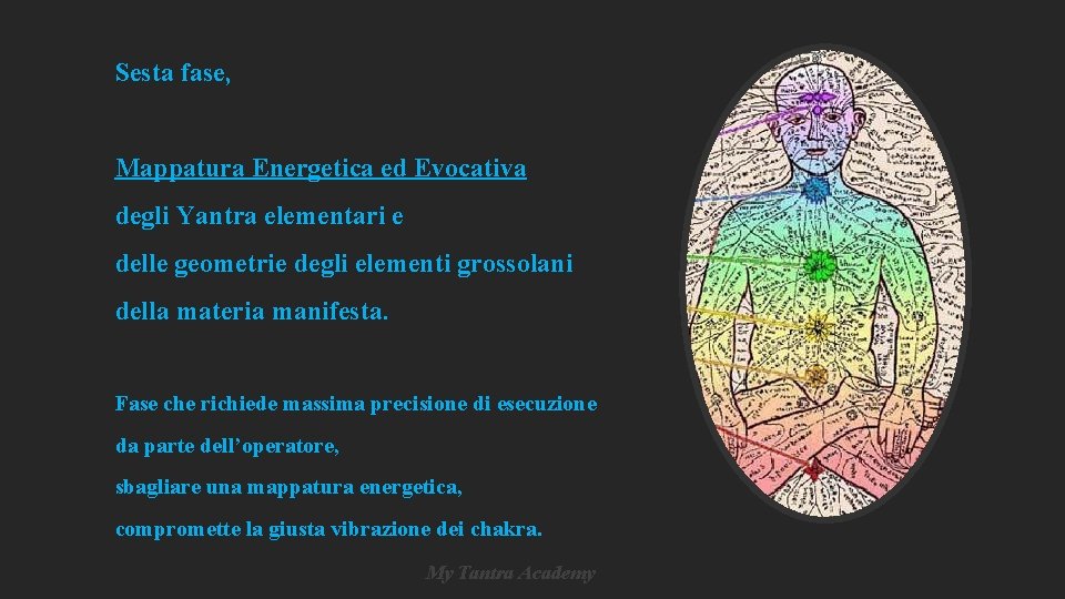 Sesta fase, Mappatura Energetica ed Evocativa degli Yantra elementari e delle geometrie degli elementi Sesta fase, Mappatura Energetica ed Evocativa degli Yantra elementari e delle geometrie degli elementi