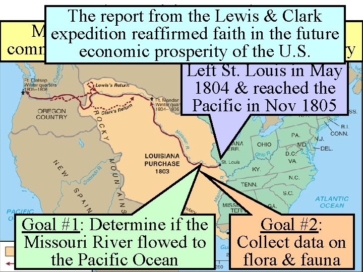 Louisiana & The report from the Purchase Lewis & Clark Meriwether Lewis William Clark