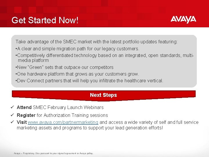 Get Started Now! Take advantage of the SMEC market with the latest portfolio updates