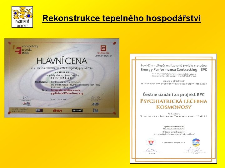 Rekonstrukce tepelného hospodářství 