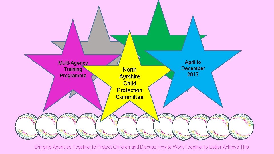 Multi-Agency Training Programme North Ayrshire Child Protection Committee April to December 2017 Bringing Agencies