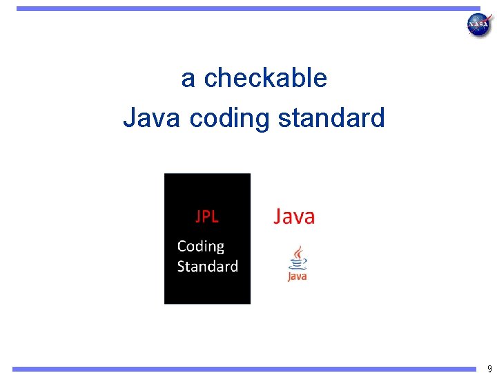 a checkable Java coding standard 9 