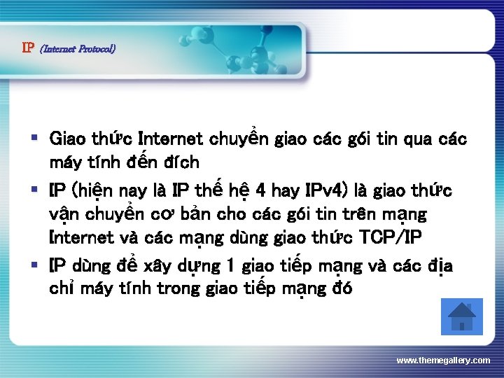 IP (Internet Protocol) § Giao thức Internet chuyển giao các gói tin qua các