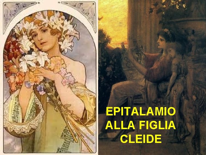 EPITALAMIO ALLA FIGLIA CLEIDE 