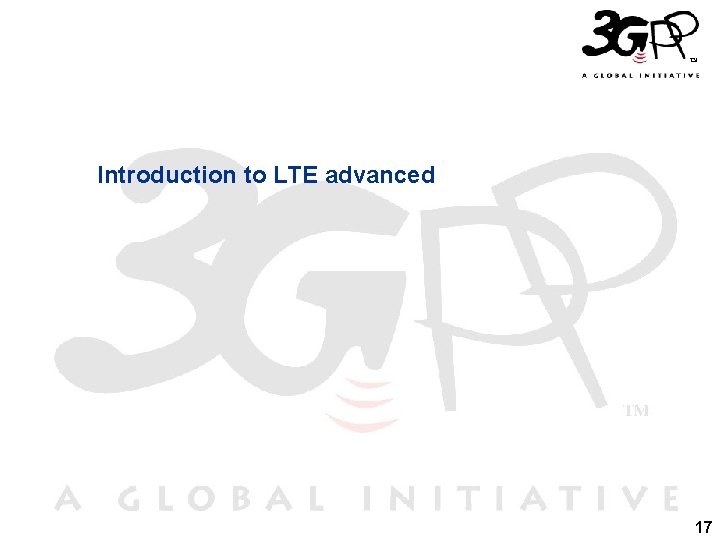 Introduction to LTE advanced 17 
