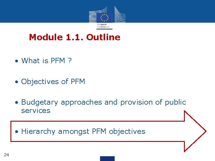 Module 1. 1. Outline • What is PFM ? • Objectives of PFM •
