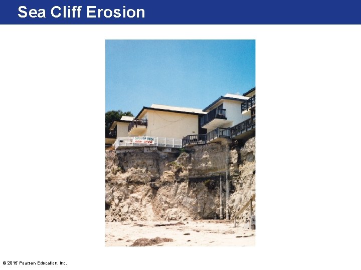 Sea Cliff Erosion © 2015 Pearson Education, Inc. 