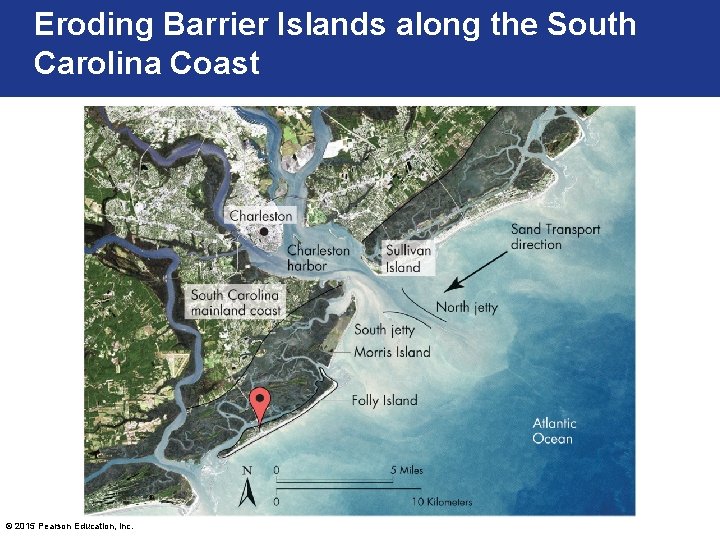 Eroding Barrier Islands along the South Carolina Coast © 2015 Pearson Education, Inc. 