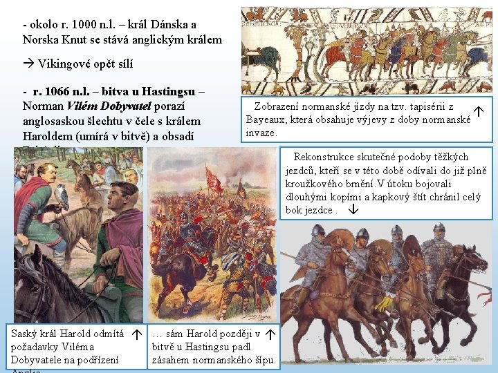 - okolo r. 1000 n. l. – král Dánska a Norska Knut se stává