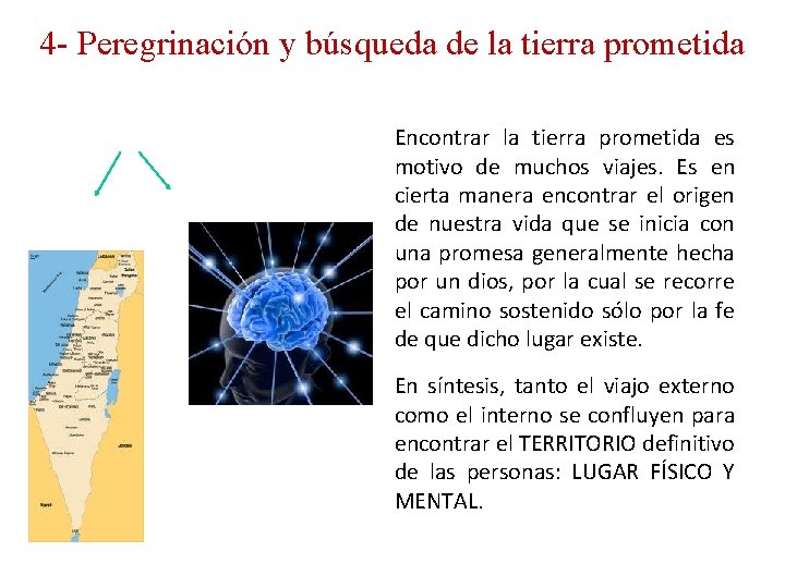 4 - Peregrinación y búsqueda de la tierra prometida Encontrar la tierra prometida es