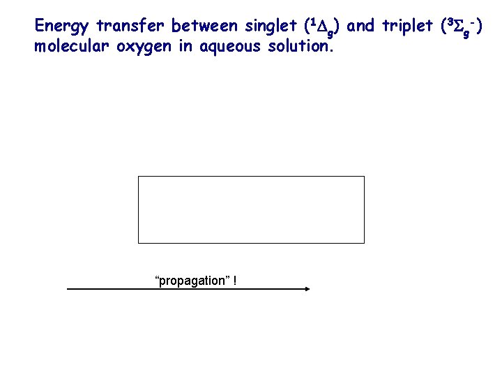 Energy transfer between singlet (1 g) and triplet (3 g-) molecular oxygen in aqueous