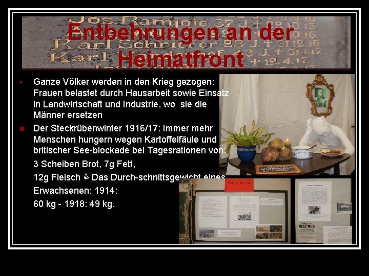 Entbehrungen an der Heimatfront Ganze Völker werden in den Krieg gezogen: Frauen belastet durch