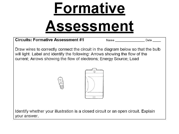 Formative Assessment 