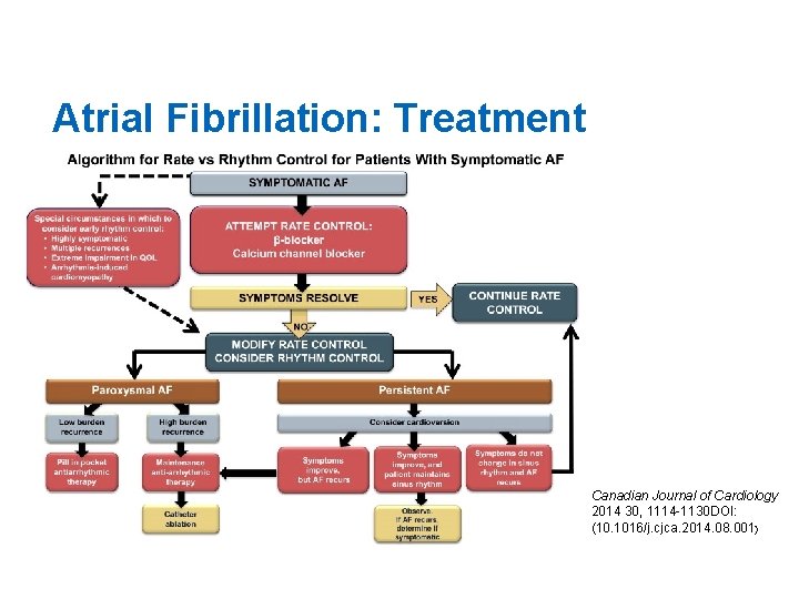 Atrial Fibrillation: Treatment Canadian Journal of Cardiology 2014 30, 1114 -1130 DOI: (10. 1016/j.