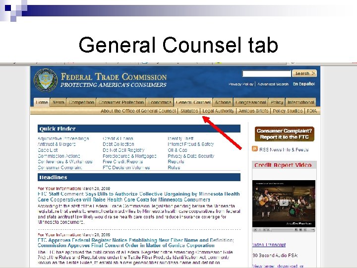 General Counsel tab 