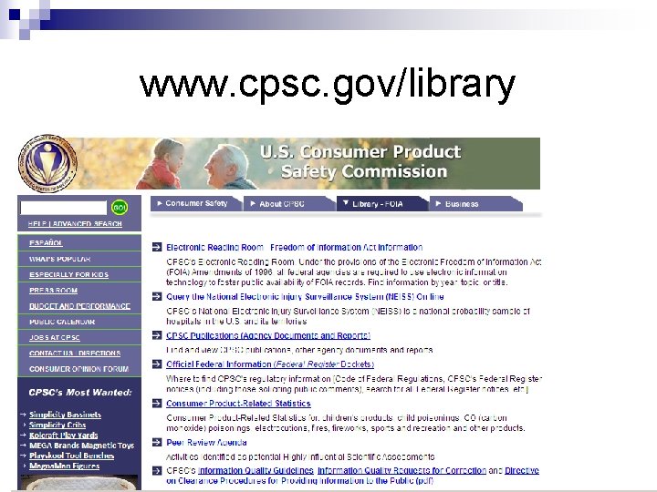 www. cpsc. gov/library 