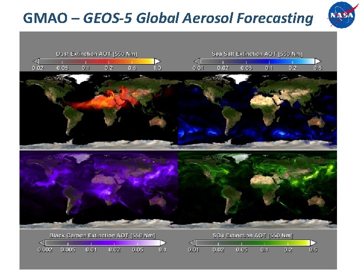 GMAO – GEOS-5 Global Aerosol Forecasting 