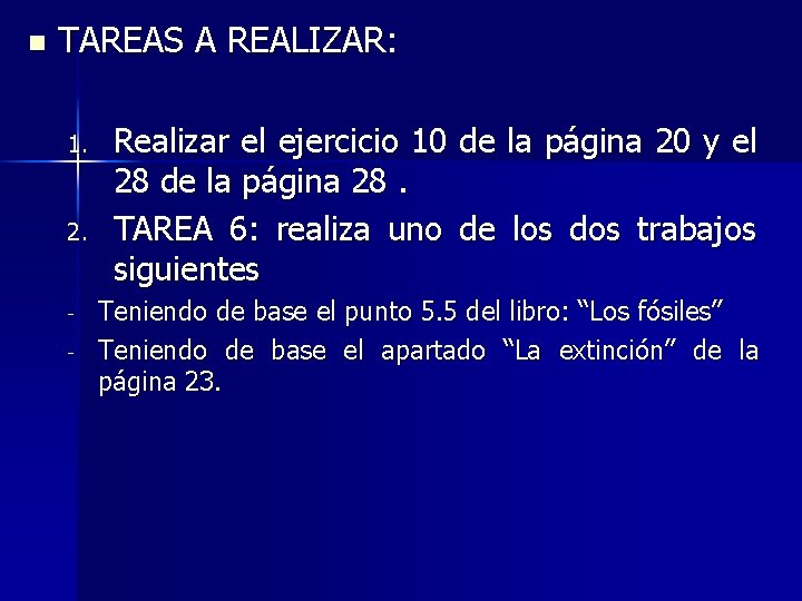 n TAREAS A REALIZAR: 1. 2. - Realizar el ejercicio 10 de la página