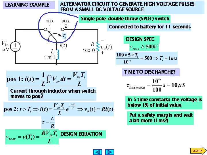 LEARNING EXAMPLE ALTERNATOR CIRCUIT TO GENERATE HIGH VOLTAGE PULSES FROM A SMALL DC VOLTAGE