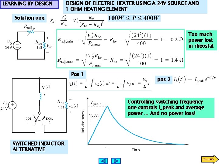 LEARNING BY DESIGN OF ELECTRIC HEATER USING A 24 V SOURCE AND 1 OHM