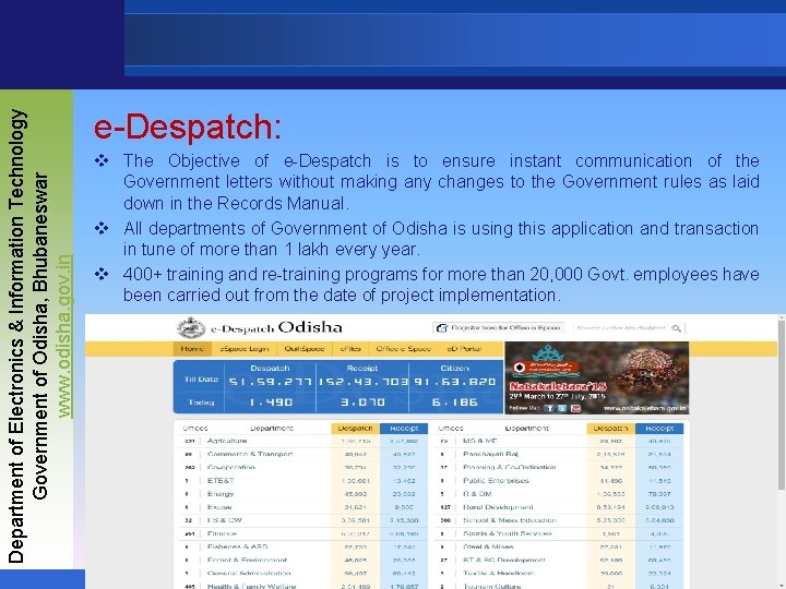Department of Electronics & Information Technology Government of Odisha, Bhubaneswar www. odisha. gov. in