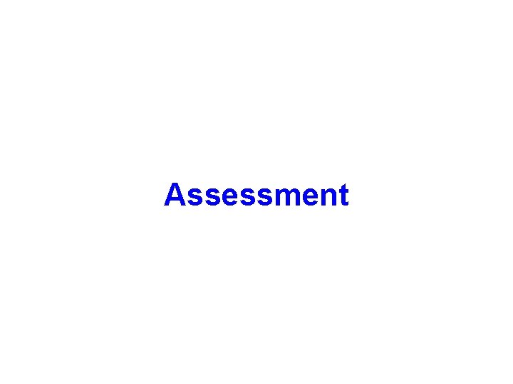 Assessment 